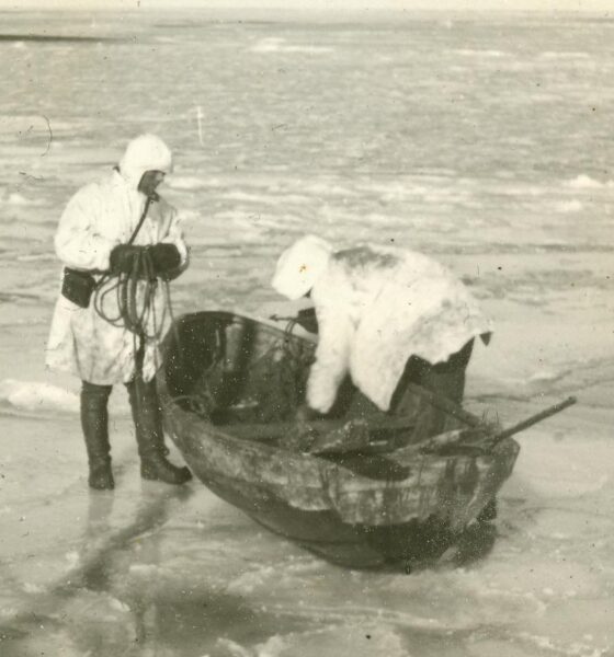 Naissaare hülgekütid talvisel püügil. Foto: SA Rannarahva Muuseum